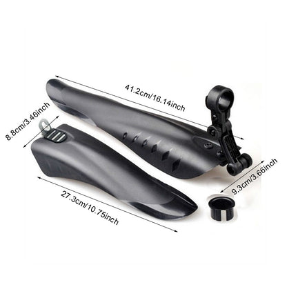 2pcs Bicycle Fenders Set PP Soft Plastic MTBDH Mudguards For Rear Shock  Splash Protection  Univers 5
