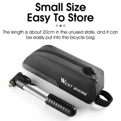 Portable Mini Bicycle Pump Cycling Hand Air Pump  Tire Inflator With SchraderPresta Valve For MTB   2