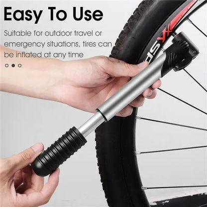 Portable Mini Bicycle Pump Cycling Hand Air Pump  Tire Inflator With SchraderPresta Valve For MTB   3