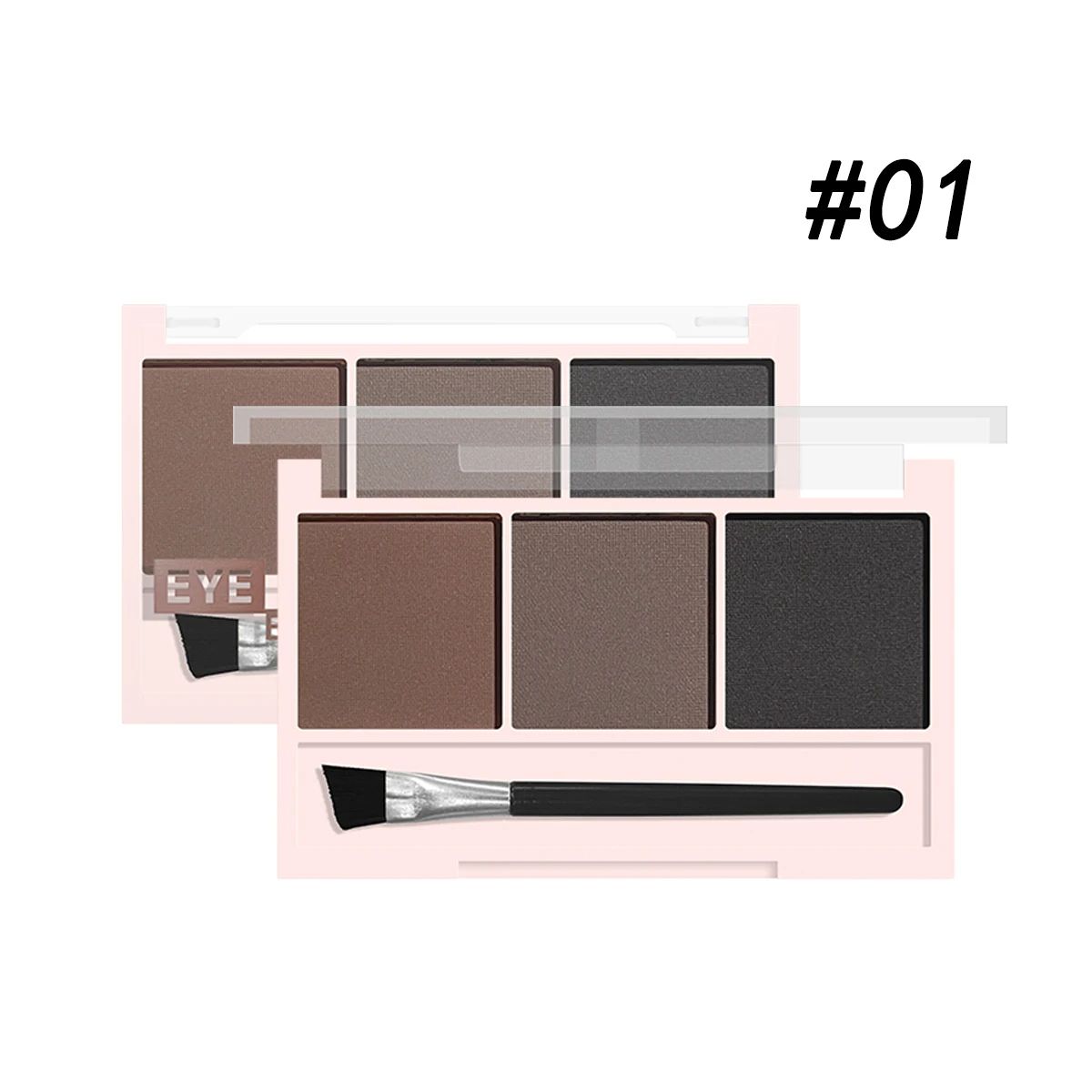 3Color Brow Powder Set With Brush  LongLasting Waterproof  NaturalLooking Eyebrow Makeup Kit For De 6