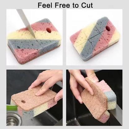 5 Sets DoubleSided Cleaning Sponge Honeycomb Dishwashing Sponge For Household Cleaning  Decontamina 4