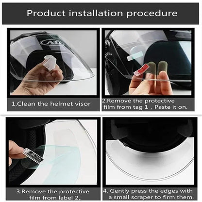 Antifog  Rainproof Film For Motorcycle Helmet Lens Durable Nano Coating Sticker For Clear Vision Es