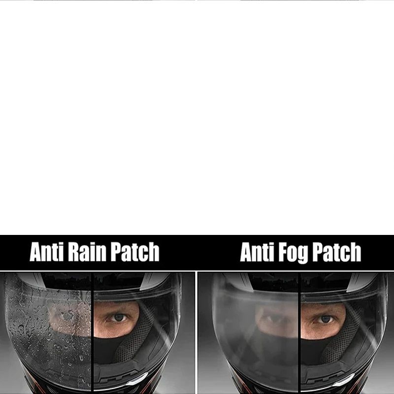 Anti-fog & Rainproof Film for Motorcycle Helmet Lens, Durable Nano Coating Sticker for Clear Vision, Essential Moto