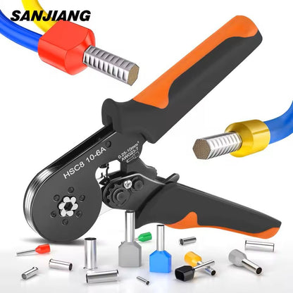 Hexagonal SelfAdjusting Wire Crimping Tool Kit For 237 AWG 1