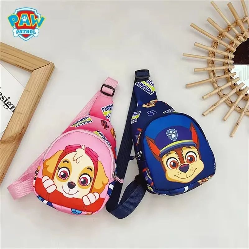Paw Patrol Chest Bag for Kids – Mini Outdoor Shoulder Bag for Boys & Girls, Costume Accessories, Student & Baby Bag