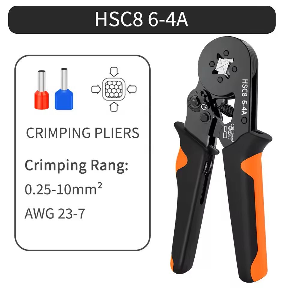 Hexagonal SelfAdjusting Wire Crimping Tool Kit For 237 AWG 7