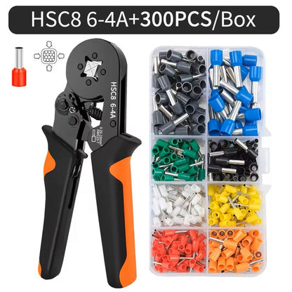 Hexagonal SelfAdjusting Wire Crimping Tool Kit For 237 AWG 8