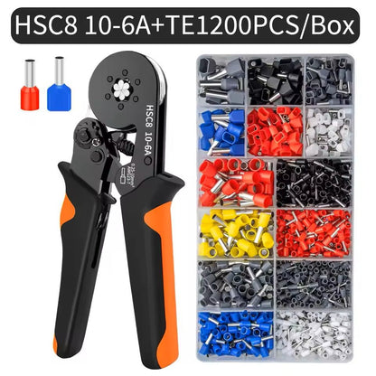 Hexagonal SelfAdjusting Wire Crimping Tool Kit For 237 AWG 14