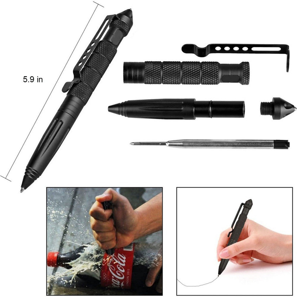 Tactical Pen For Self Defense Aviation Aluminum Glass Breaker Survival EDC Multitool Portable  Secu 4