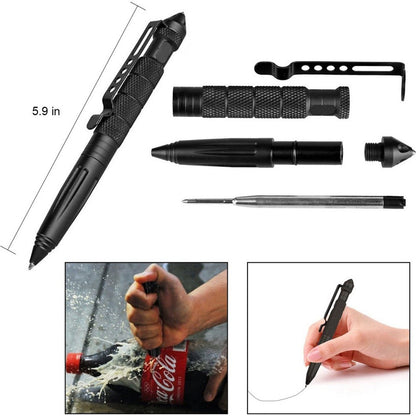 Tactical Pen For Self Defense Aviation Aluminum Glass Breaker Survival EDC Multitool Portable  Secu 4