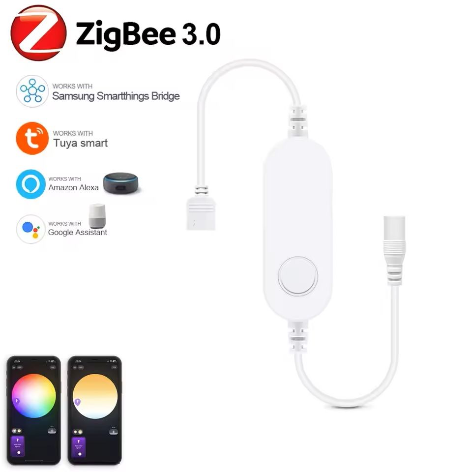 Zigbee Smart LED Strip Controller RGB And Dimmer Compatible With Alexa And SmartThings 9
