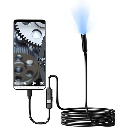 Waterproof TYPEC Endoscope Camera With Adjustable LEDs USB Borescope For Android Phone  PC Flexible 3
