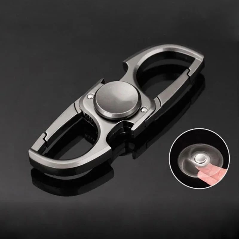3-in-1 Fidget Spinner Toy Anti-Anxiety Stress Reliever, Keychain Bottle Opener Durable Zinc Alloy Hand Spinner for Adult
