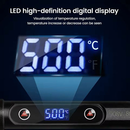 Electric Soldering Iron Kit With LCD Display Adjustable Temperature 16 Piece Set 4