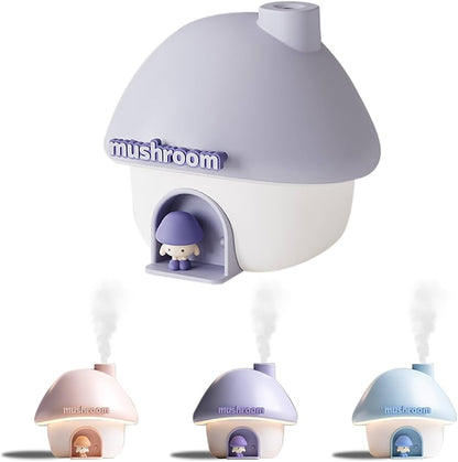 MushGlow Mini Humidifier  Cute Ultrasonic Aroma Diffuser With Colorful Light For Bedroom  Office 3