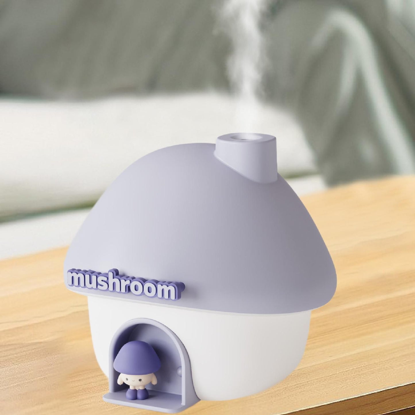 MushGlow Mini Humidifier  Cute Ultrasonic Aroma Diffuser With Colorful Light For Bedroom  Office 6