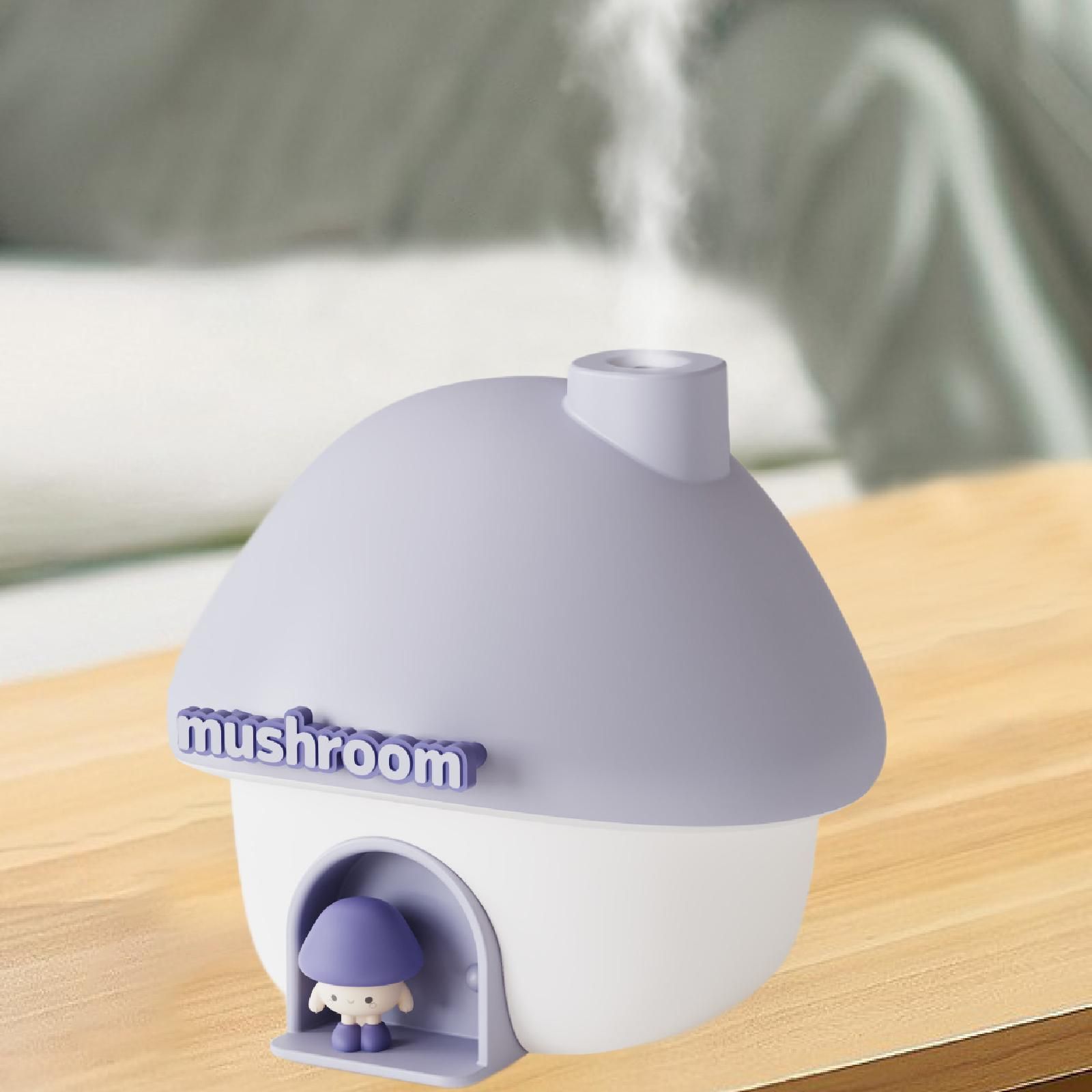 MushGlow Mini Humidifier  Cute Ultrasonic Aroma Diffuser With Colorful Light For Bedroom  Office 6