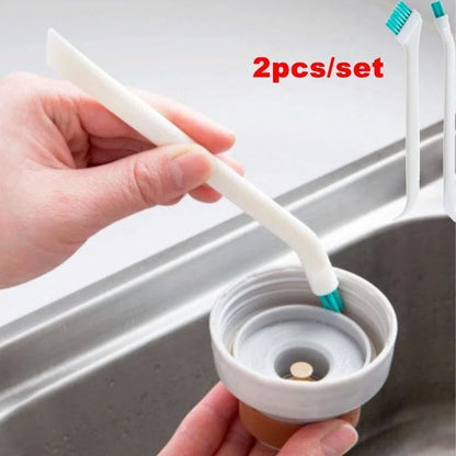 2 Pcs Set Narrow Gap Cleaning Brush Long Handle Portable Brush for Baby Bottles, Household Kitchen Tools, Small Aperture