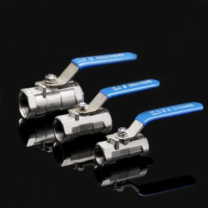 ProFlow SS304 Ball Valve – Heavy-Duty Stainless Steel Plumbing Connector with Female Thread