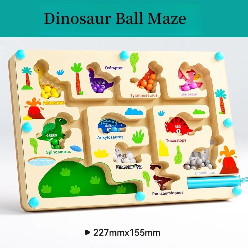 Magnetic Digital Bead Maze Children Puzzle Practice Concentration Training Game For Kids Fun Educat 6