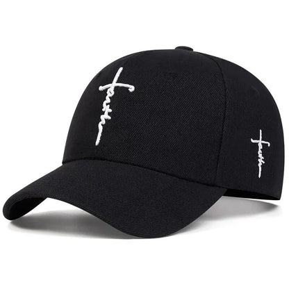 Fashion Faith Embroidery Baseball Cap Cotton Snapback Trucker Hat For Men  Women Stylish Sun Hats F 1