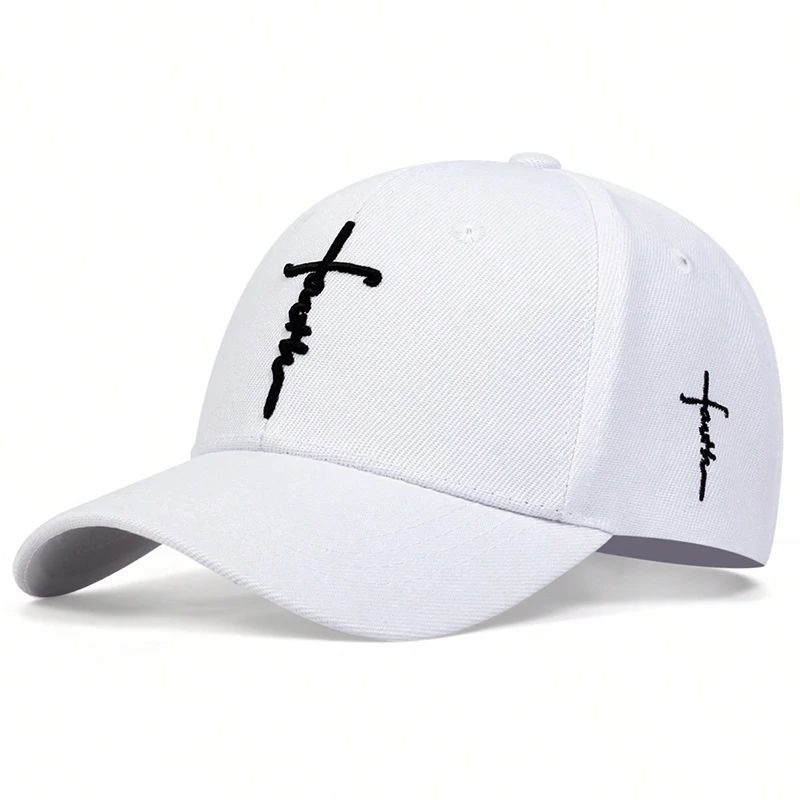 Fashion Faith Embroidery Baseball Cap Cotton Snapback Trucker Hat For Men  Women Stylish Sun Hats F 2