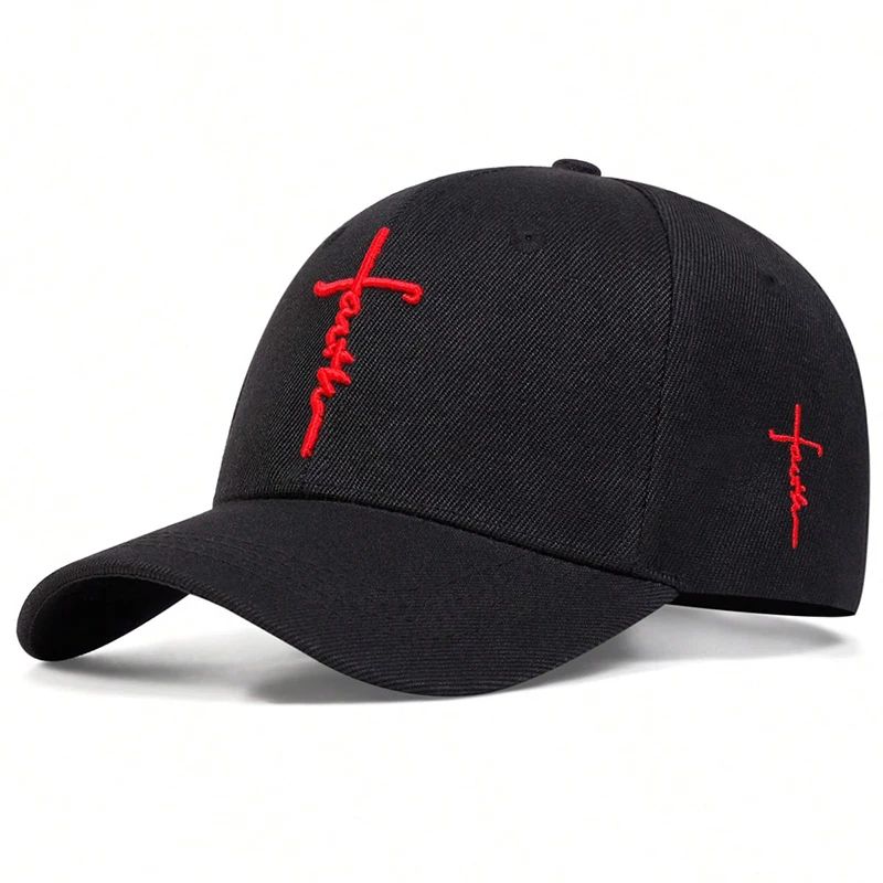 Fashion Faith Embroidery Baseball Cap Cotton Snapback Trucker Hat For Men  Women Stylish Sun Hats F 3