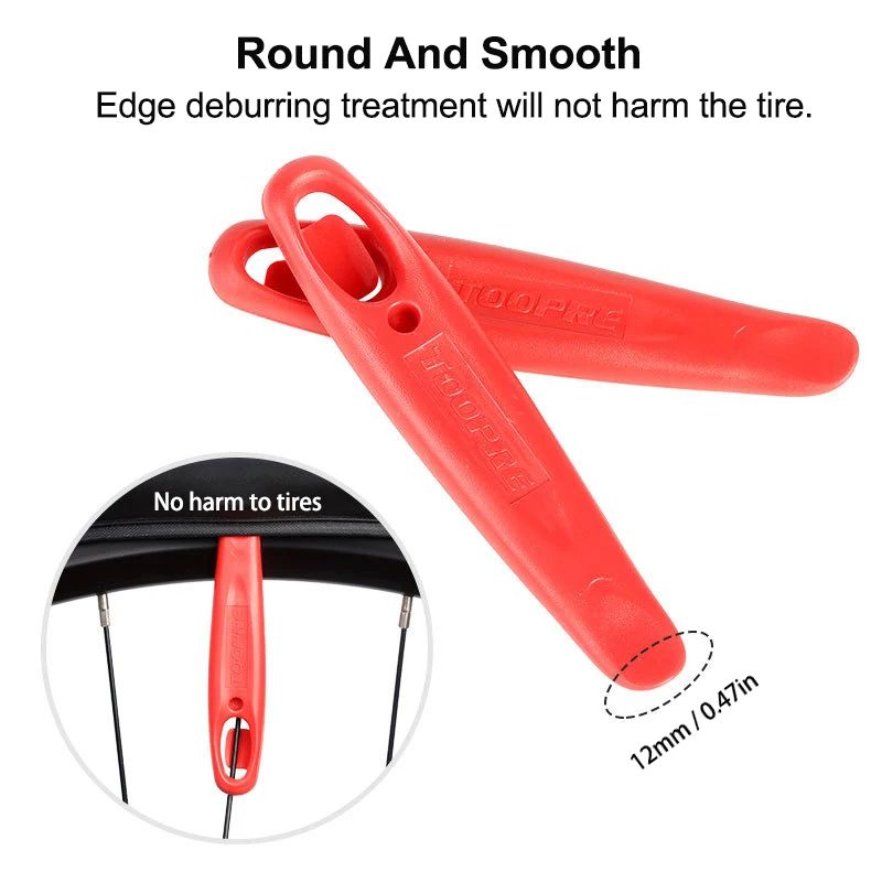 High Quality Nylon Bicycle Tire Lever Set Lightweight Pry Bar Crowbar For MTB Wheel Repair Tool Tir 4