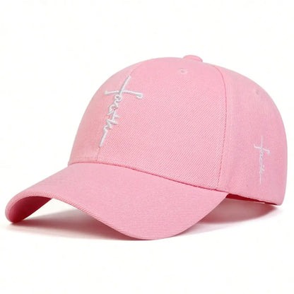 Fashion Faith Embroidery Baseball Cap Cotton Snapback Trucker Hat For Men  Women Stylish Sun Hats F 8