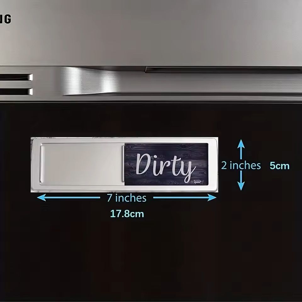 Dishwasher Magnet Clean Dirty Sign For Kitchen Organization 0
