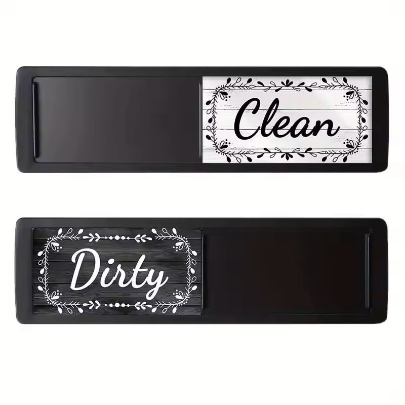 Dishwasher Magnet Clean Dirty Sign For Kitchen Organization 2