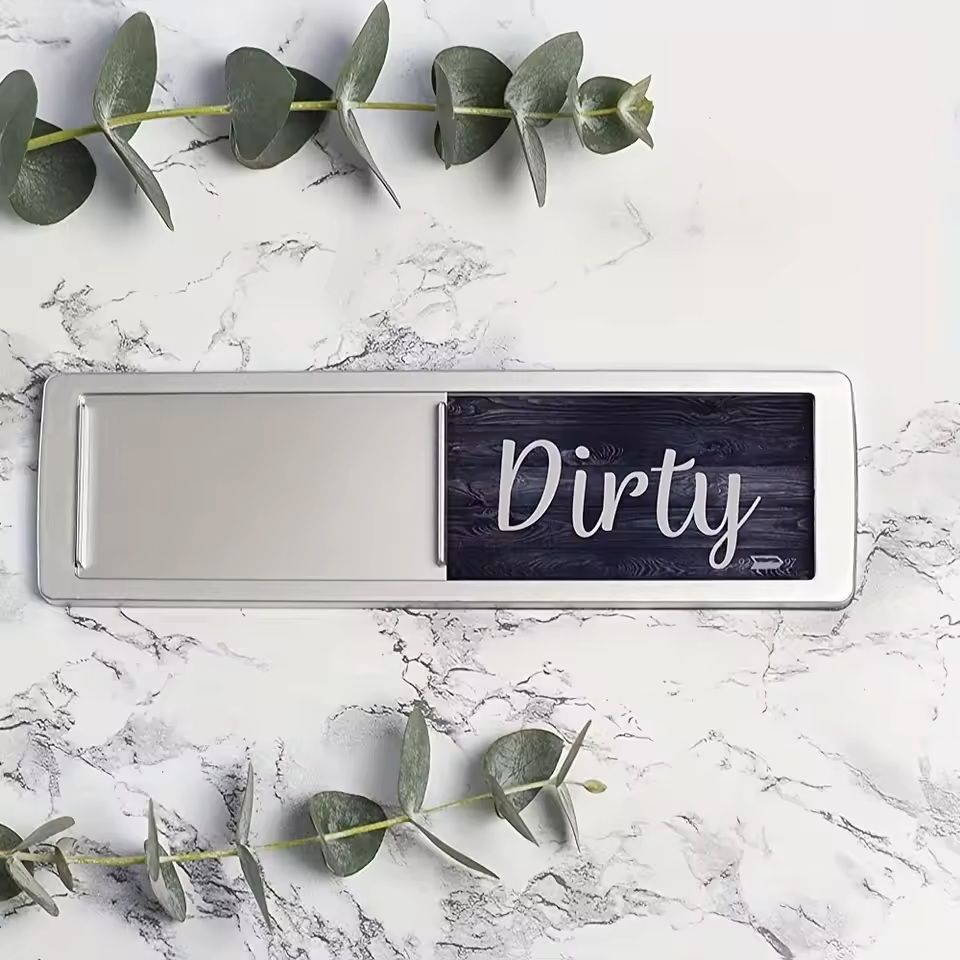 Dishwasher Magnet Clean Dirty Sign For Kitchen Organization 3