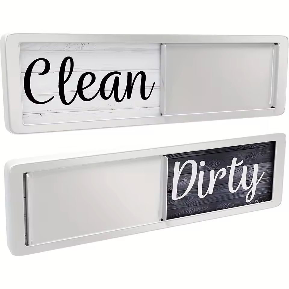 Dishwasher Magnet Clean Dirty Sign for Kitchen Organization