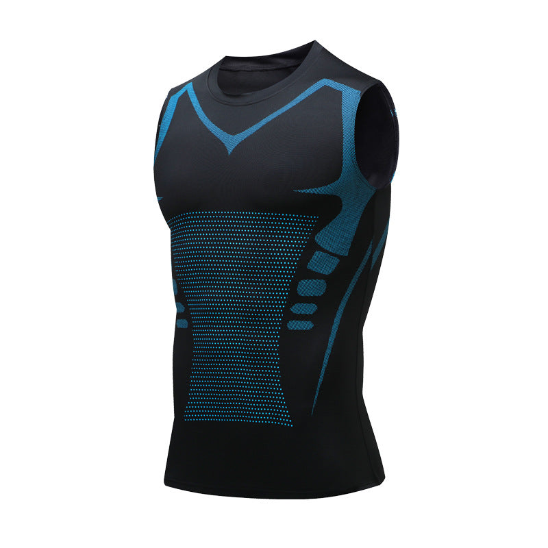 Mens Ice Silk Sports Vest Sleeveless Quick Dry Running Shirt For Gym Basketball  Summer Fitness 1