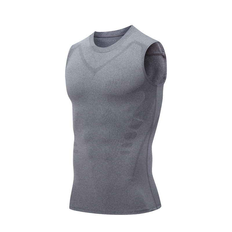 Mens Ice Silk Sports Vest Sleeveless Quick Dry Running Shirt For Gym Basketball  Summer Fitness 10
