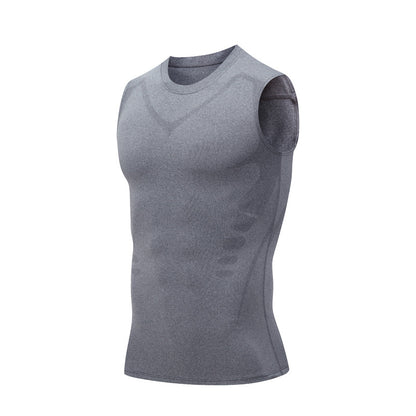 Mens Ice Silk Sports Vest Sleeveless Quick Dry Running Shirt For Gym Basketball  Summer Fitness 10