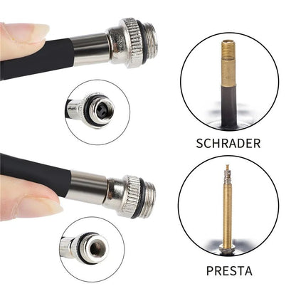 WEST BIKING 100Psi Mini Bike Pump  Lightweight Aluminum Alloy Bicycle Hand Pump For Schrader  Prest 4