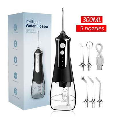 AquaPulse Cordless Water Flosser  Rechargeable Oral Irrigator With 5 Nozzles  3 Cleaning Modes 4