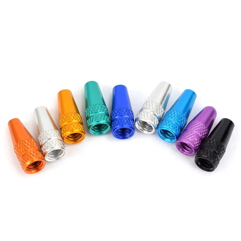 4 Pcs Aluminum Alloy Bicycle Tire Valve Cap MTB Road Bike Dustproof Presta Valve Cover Protector Fo 2
