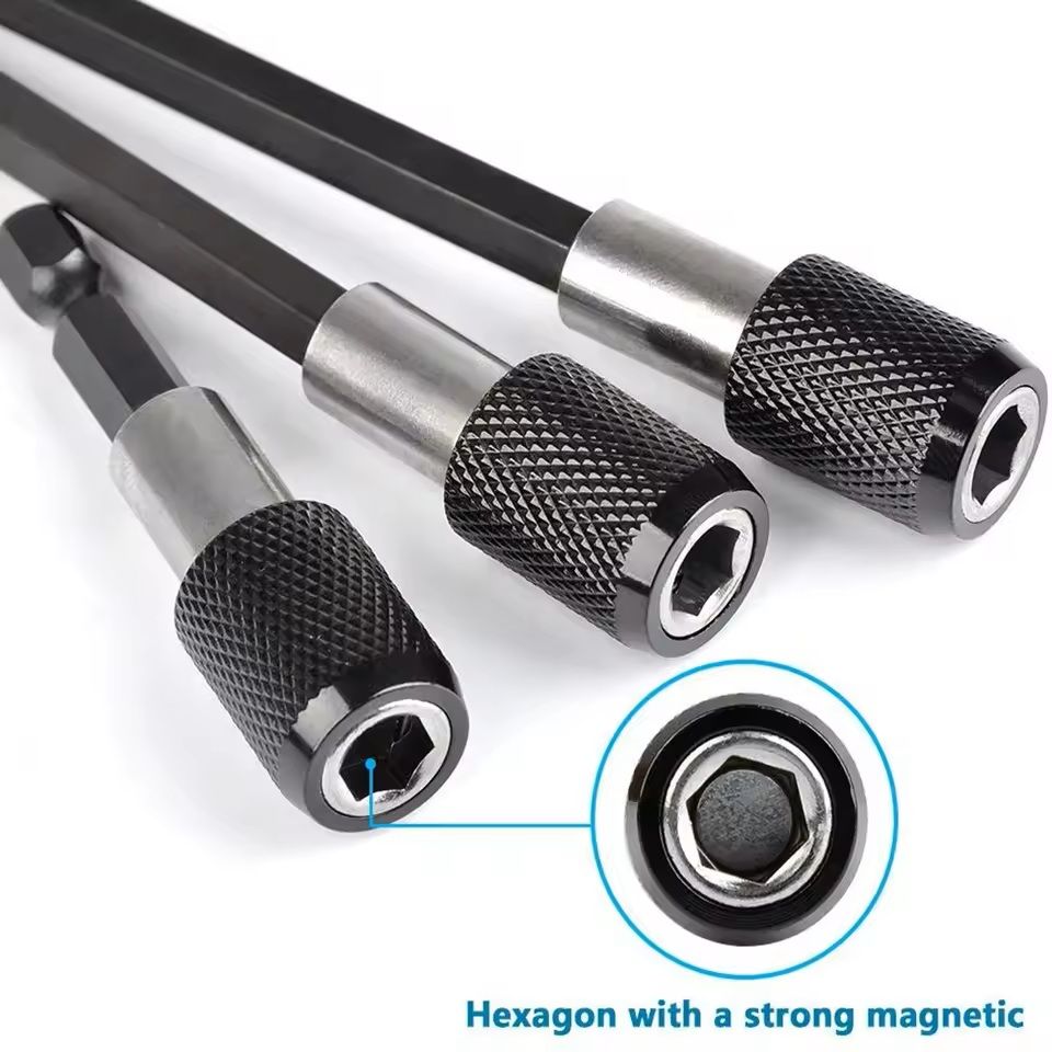 Hex Shank Quick Release Magnetic Screwdriver Extension For Power Tools 1