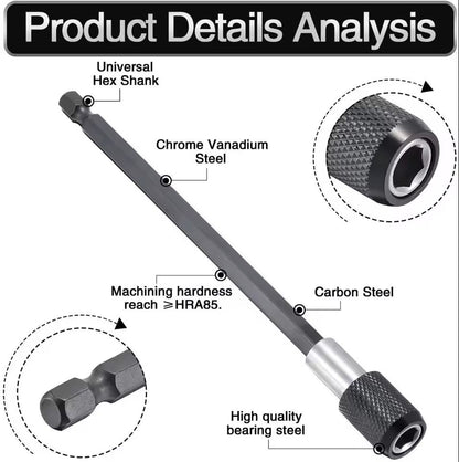 Hex Shank Quick Release Magnetic Screwdriver Extension For Power Tools 3