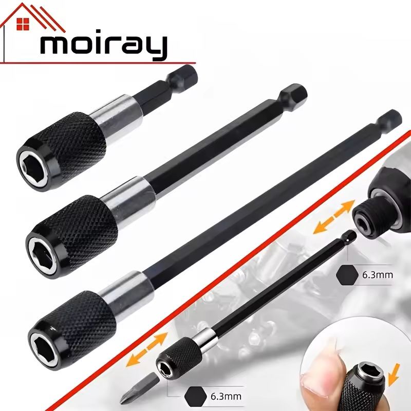 Hex Shank Quick Release Magnetic Screwdriver Extension for Power Tools