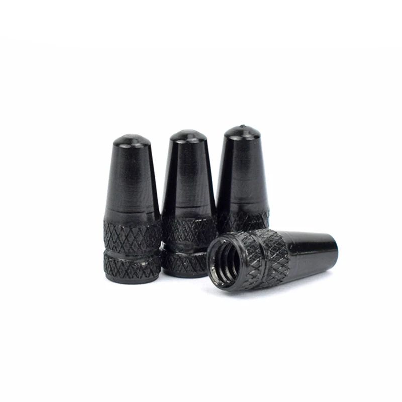 4 Pcs Aluminum Alloy Bicycle Tire Valve Cap MTB Road Bike Dustproof Presta Valve Cover Protector Fo 6