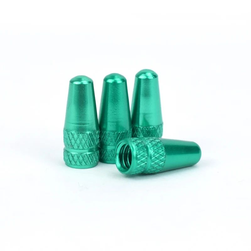 4 Pcs Aluminum Alloy Bicycle Tire Valve Cap MTB Road Bike Dustproof Presta Valve Cover Protector Fo 8