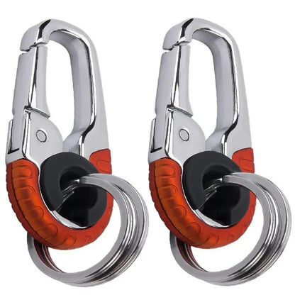 Stainless Steel Keychain Buckle For Men HeavyDuty Key Ring Hook Outdoor Carabiner Clip For Climbing 1