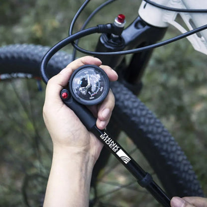 ThinkRider Highpressure Portable Bike Air Pump With Gauge Mountain Bicycle Suspension  Fork Shock A 1
