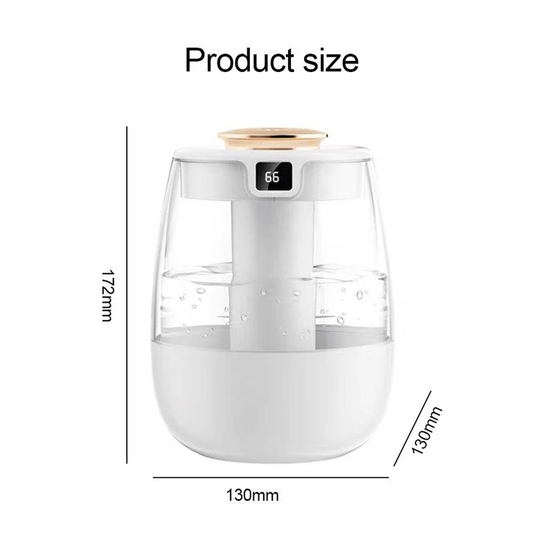 HydroGlow 1300ML Dual Spray Humidifier  USB Aroma Diffuser With Light For Home  Office Wellness 8
