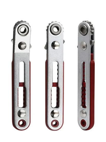 Mini Multi-Function Ratchet Screwdriver Set – Two-Way Elbow Flat Head Hexagonal Cross-Shaped Screwdriver Wrench Tool