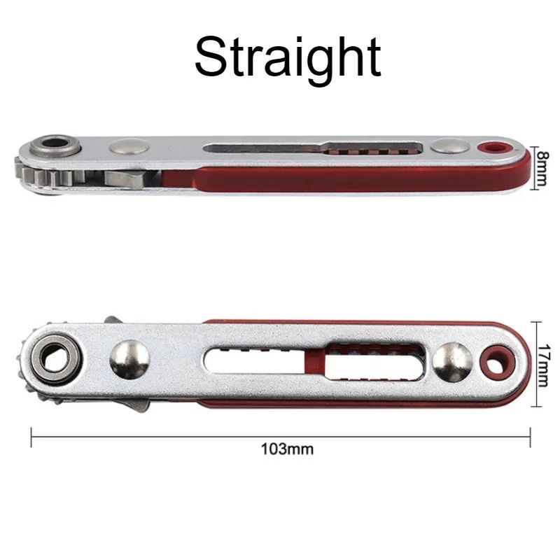 Mini MultiFunction Ratchet Screwdriver Set  TwoWay Elbow Flat Head Hexagonal CrossShaped Screwdrive 2