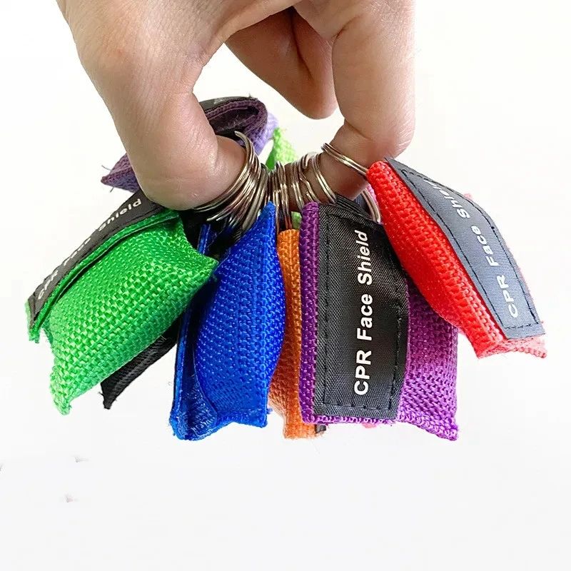 Keychain Mask Portable First Aid Emergency Face Shield With OneWay Valve Professional Outdoor Rescu 2